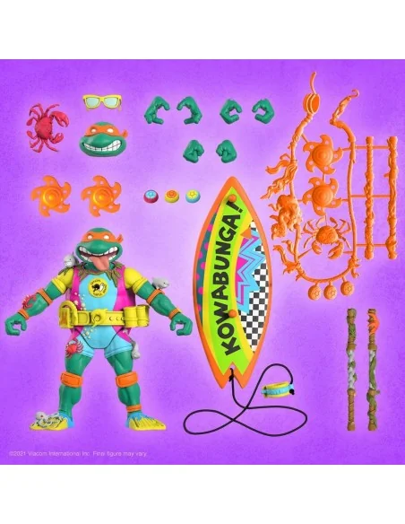 Sewer Surfer Mike Ninja Turtles Michelangelo Wave 6 18 cm - 7 - 