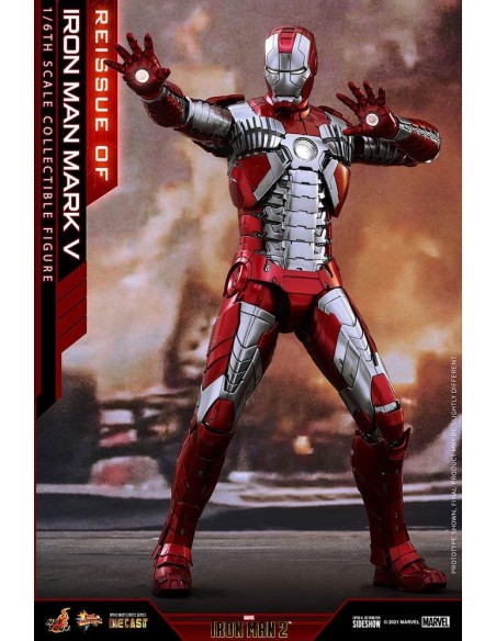 Iron Man 2 Movie Masterpiece Series Diecast Action Figure 1/6 Iron Man Mark V 32 cm