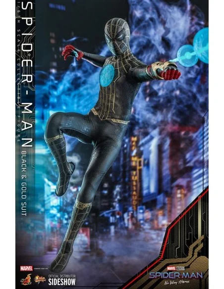 Spider-Man No Way Home 1/6 Black & Gold Suit 30 cm - 5 - 