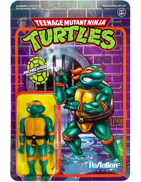Teenage Mutant Ninja Turtles ReAction Michelangelo 10 cm