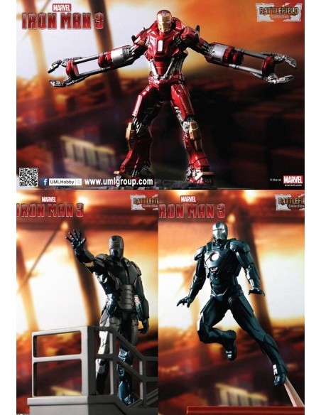 Marvel Iron Man Battflefield Coll Mark 35 - 40 - 16 1/24 Mini Figure 7CM - 1 - 
