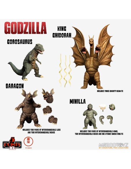 Godzilla: 5 Points XL - Destroy All Monsters 1968 Action Figure Box Set Round 2 - 1 - 