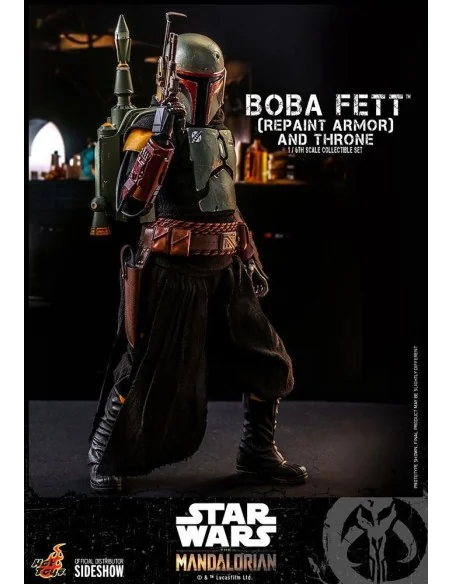 Star Wars The Mandalorian 1/6 Boba Fett Repaint Armor and Throne 30 cm - 9 - 
