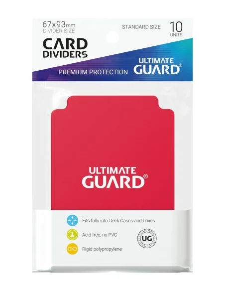 Divisori mazzi di carte Card Dividers Standard Size Red (10) - 2 - 
