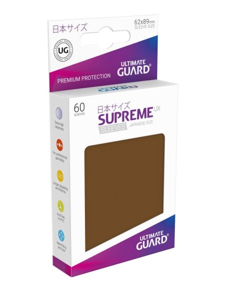 Ultimate Guard Supreme UX Sleeves Japanese Size Brown (60) - 1 - 