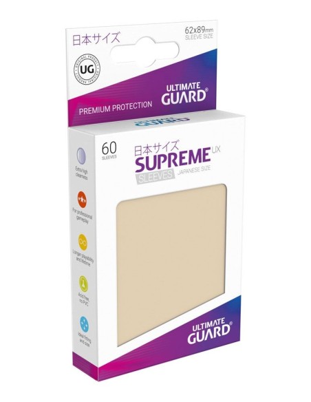 Ultimate Guard Supreme UX Sleeves Japanese Size Sand (60)