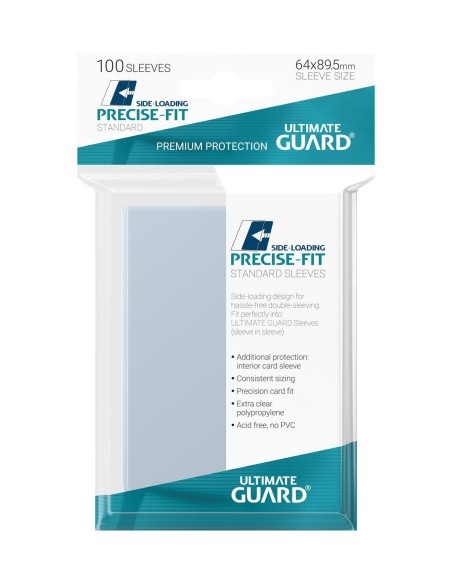 Ultimate Guard Precise-Fit Sleeves Side-Loading Standard Size Transparent (100) - 1 - 