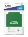 Divisori mazzi di carte Card Dividers Standard Size Green (10) - 2 - 