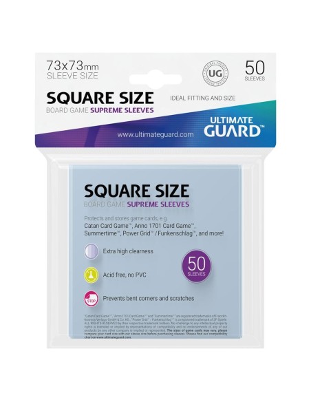 Ultimate Guard Supreme Sleeves for Board Game Cards Square (50)