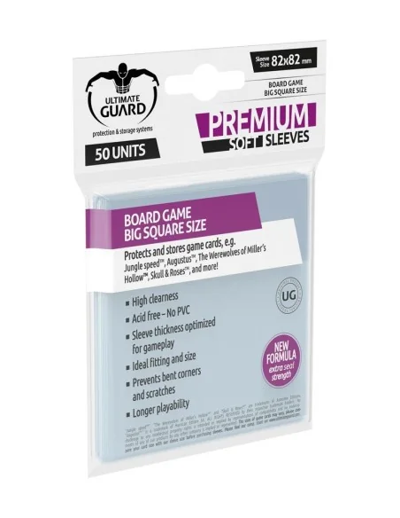 Ultimate Guard Premium Soft Sleeves for Board Game Cards Big Square (50) - 2 - 
