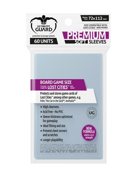 Ultimate Guard Premium Soft Sleeves for Board Game Cards Lost Cities™ (60) - 1 - 