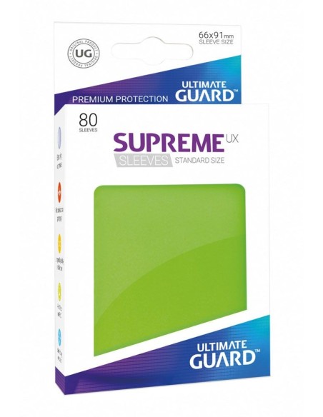 Ultimate Guard Supreme UX Sleeves Standard Size Light Green (80)