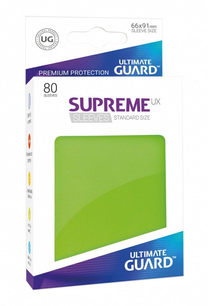 Ultimate Guard Supreme UX Sleeves Standard Size Light Green (80) - 1 - 
