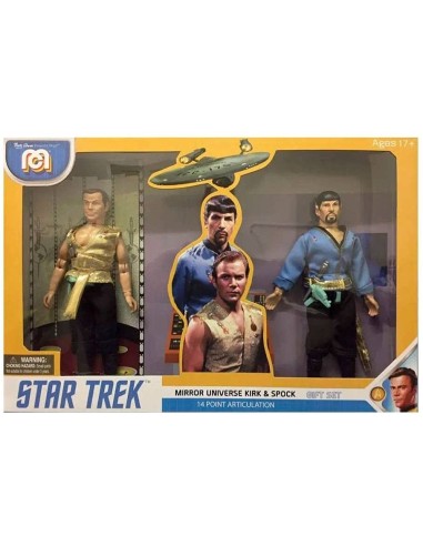 Set Spock & Kirk 2pk Playset Retro  20 Cm Star Trek  Mego - 1 - 