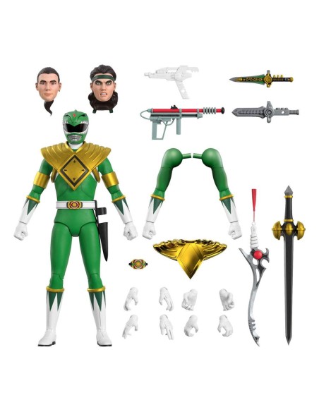 Mighty Morphin Power Rangers Ultimates Action Figure Green Ranger 18 cm - 2 - 