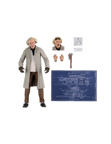 Ultimate Doc Brown (1985)  18 Cm Back To The Future Action Figure - 1 - 