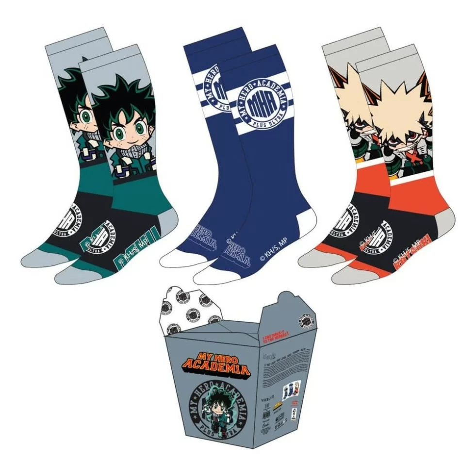 My Hero Academia Socks 3-Pack Izuku x Bakugo