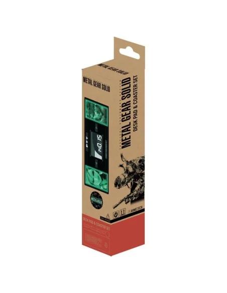Metal Gear Solid Desk Pad & Coaster Set Solid Snake x Raiden Limited Edition