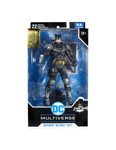 DC Multiverse  Batman Hazmat Suit Gold Label Light Up Batman Symbol 18 cm - 1 - 