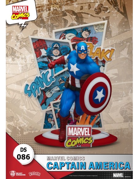Marvel Comics D-Stage PVC Diorama Captain America 16 cm  Beast Kingdom Toys