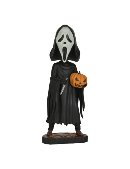 Scream Head Knocker Bobble-Head Ghost Face with Pumpkin 20 cm