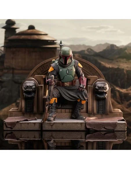 Star Wars The Mandalorian Premier Collection 1/7 Boba Fett on Throne 24 cm - 2 - 