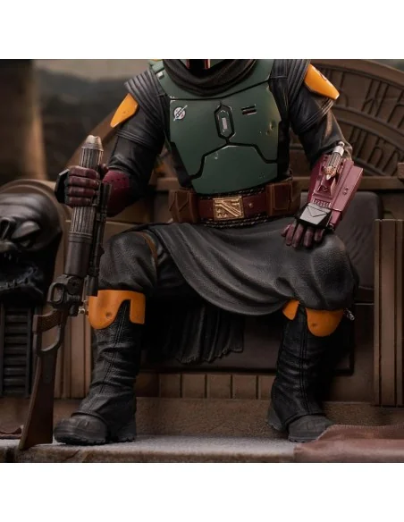 Star Wars The Mandalorian Premier Collection 1/7 Boba Fett on Throne 24 cm - 12 - 