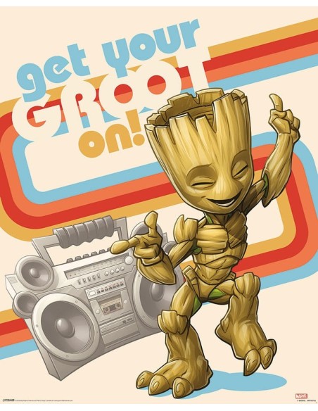 Marvel Poster Pack Guardians of the Galaxy Get Your Groot On 40 x 50 cm (4)  Pyramid International