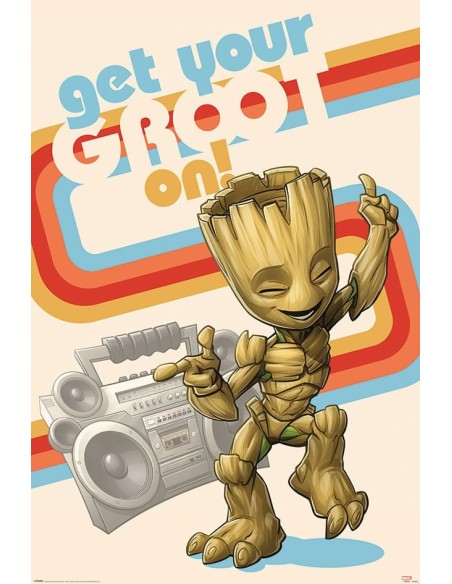 Marvel Poster Pack Guardians of the Galaxy Get your Groot On 61 x 91 cm (4)  Pyramid International