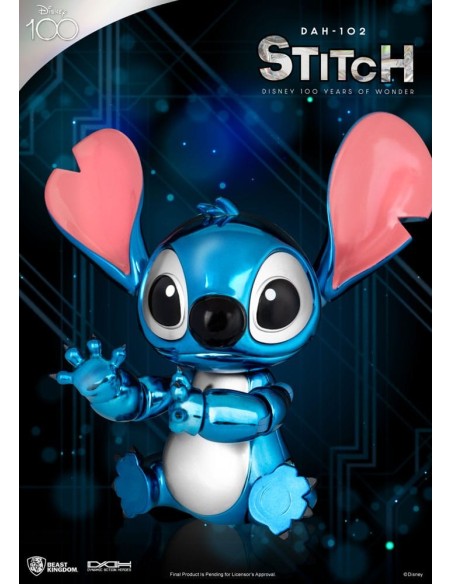 Disney 100 Years of Wonder Dynamic 8ction Heroes Action Figure 1/9 Stitch (Lilo & Stitch) 16 cm