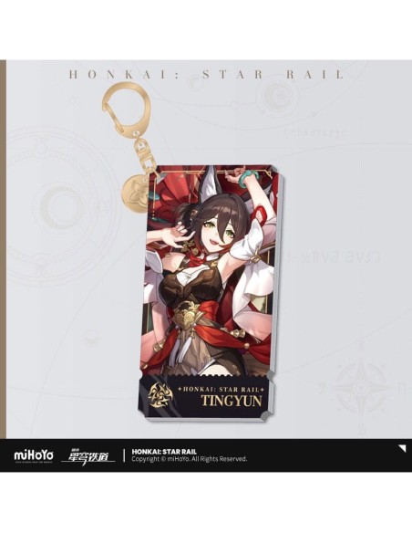 Honkai: Star Rail Character Acrylic Keychain Tingyun 9 cm  MiHoYo