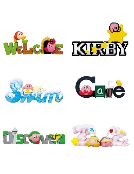 Kirby Mini Figures 6 cm Kirby & Words Display (6)