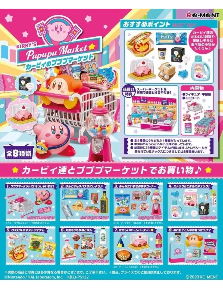 Kirby Mini Figures 6 cm Kirby's Pupupu Market Display (8)  Re-Ment