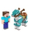 Minecraft Action Figure 2-Pack Steve & Armored Horse 8 cm  Mattel