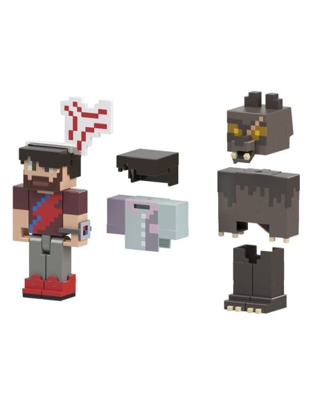 Minecraft Creator Series Action Figure Expansion Pack Rugarou & Anger Vein 8 cm