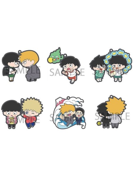 Mob Psycho 100 III Rubber Charms 6 cm Assortment (6) - 1 - 