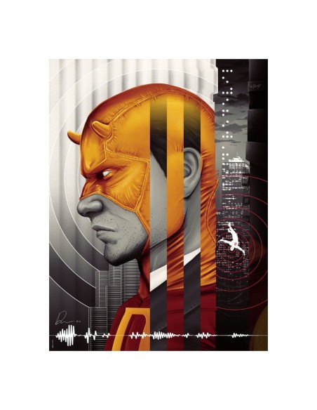 Marvel Art Print Daredevil: The Man Without Fear (Yellow Variant) 46 x 61 cm - unframed