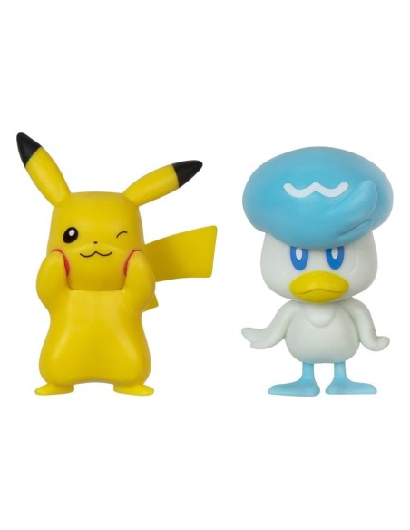 Pokémon Gen IX Battle Figure Pack Mini Figure 2-Pack Pikachu & Quaxly 5 cm