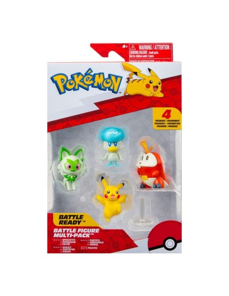Pokémon Gen IX Battle Figure Set Figure 4-Pack  Jazwares