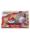 Pokémon Surprise Attack Game Pikachu (female) with Fast Ball vs. Treecko with Heal Ball  Jazwares