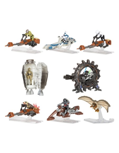 Star Wars Micro Galaxy Squadron Vehicles with Figures Scout Class 5 cm Assortment (12)