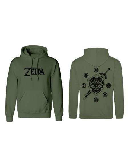 The Legend of Zelda Hooded Sweater Logo And Shield  Heroes Inc