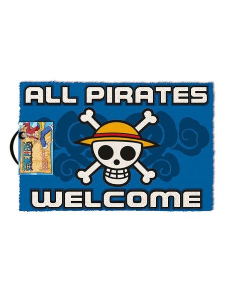 One Piece Doormat All Pirates Welcome 60 x 40 cm  Pyramid International