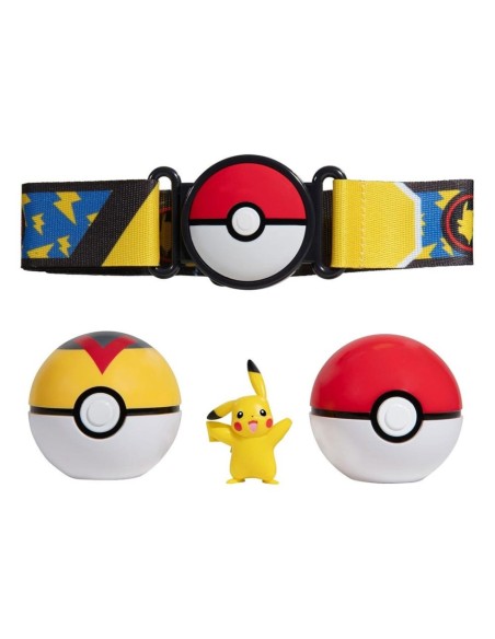 Pokémon Clip'n'Go Poké Ball Belt Set Poké Ball, Level Ball & Pikachu  Jazwares