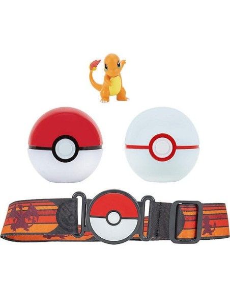 Pokémon Clip'n'Go Poké Ball Belt Set Poké Ball, Luxury Ball & Charmander