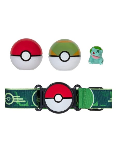 Pokémon Clip'n'Go Poké Ball Belt Set Poké Ball, Nest Ball & Bulbasaur