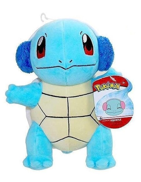 Pokémon Plush Figure Winter Squirtle with Ear Muffs 20 cm  Jazwares