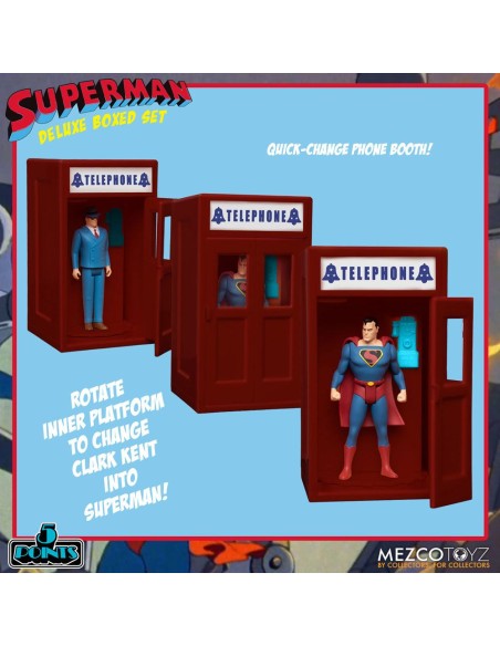 Superman The Mechanical Monsters (1941) 5 Points Action Figures Deluxe Box Set 10 cm