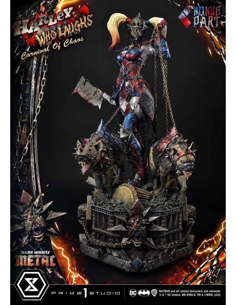 Dark Nights: Metal Museum Masterline 1/3 Harley Quinn Who Laughs Concept Design by Caelos D`anda Deluxe Bonus Version 78 cm