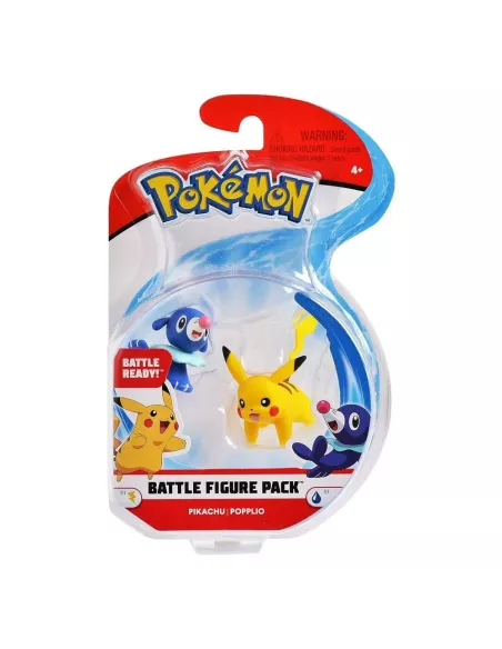 Pokémon Battle Figure Set Figure 2-Pack Pikachu, Popplio